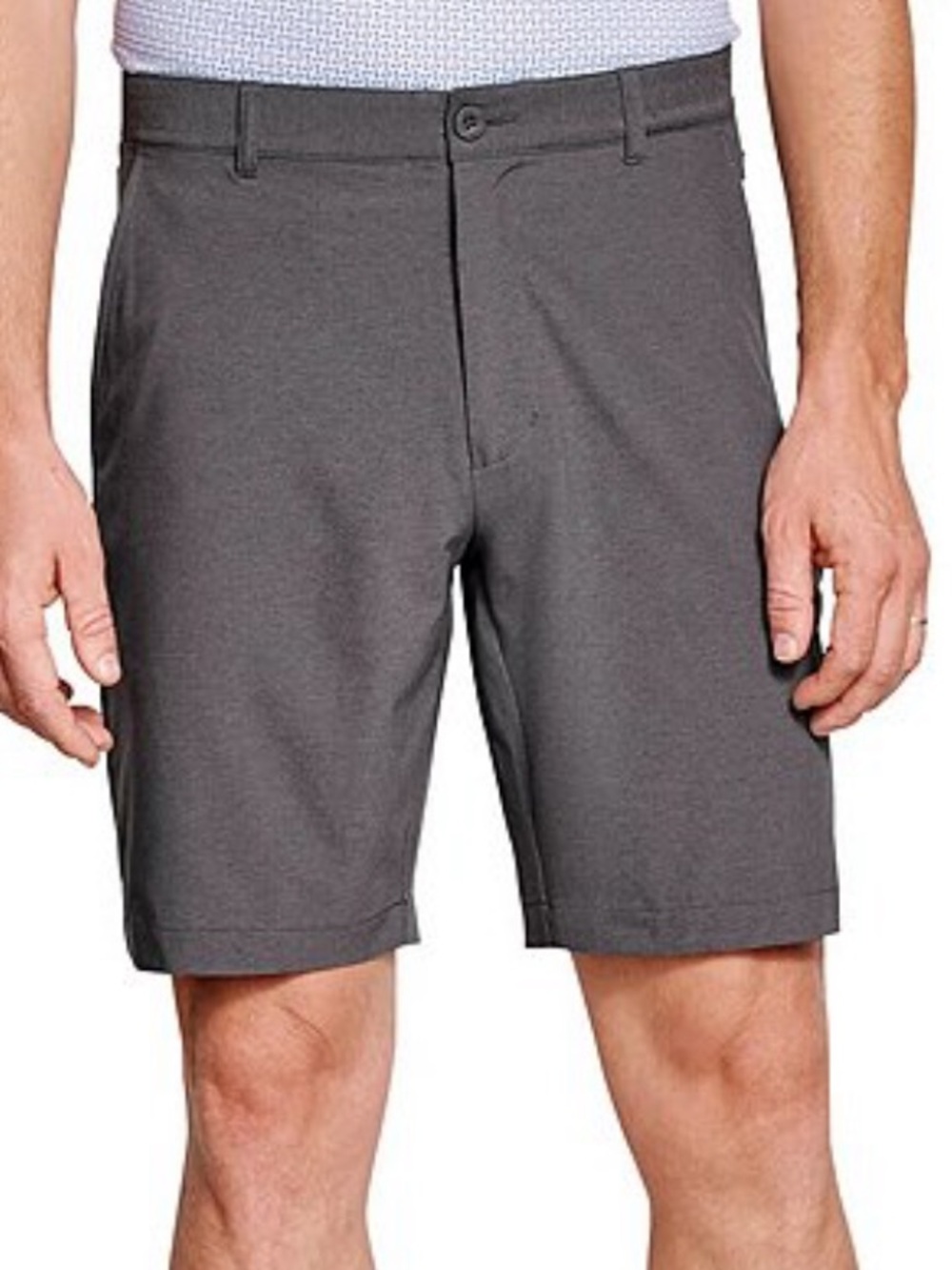 Johnston & Murphy XC4® Performance Stretch Heathered Flat-Front Shorts Mens 33